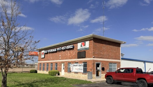 Entrance to storage facility